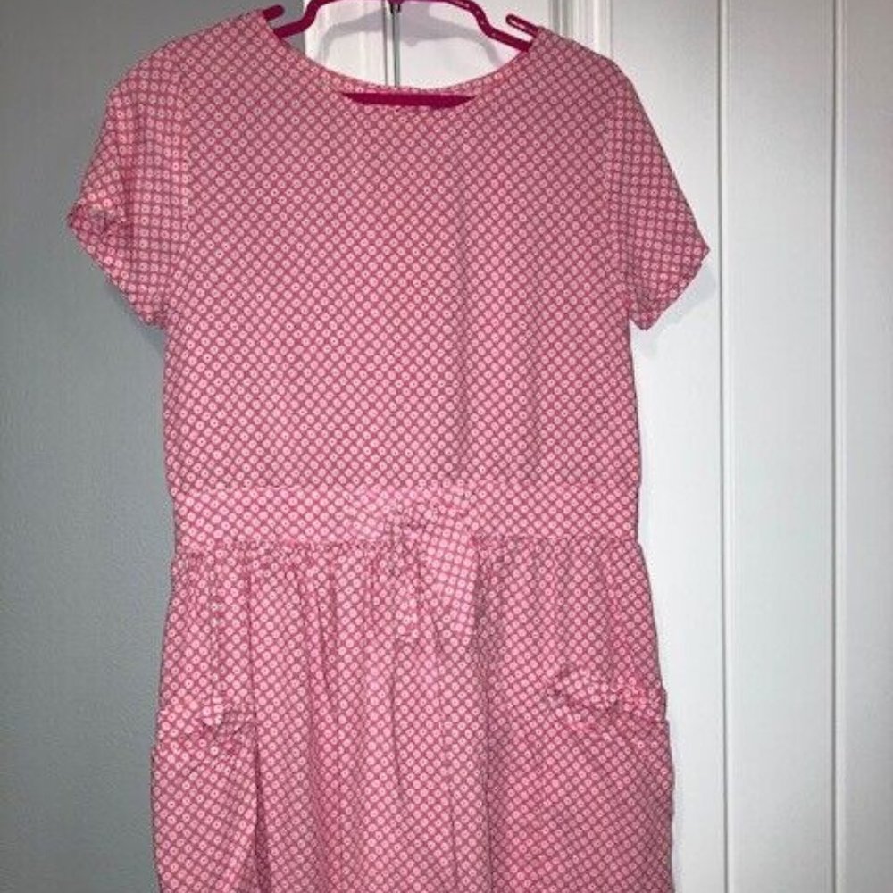 Carter's girls Size 7 dress Pink Flower. Knee length. pockets New without tags.